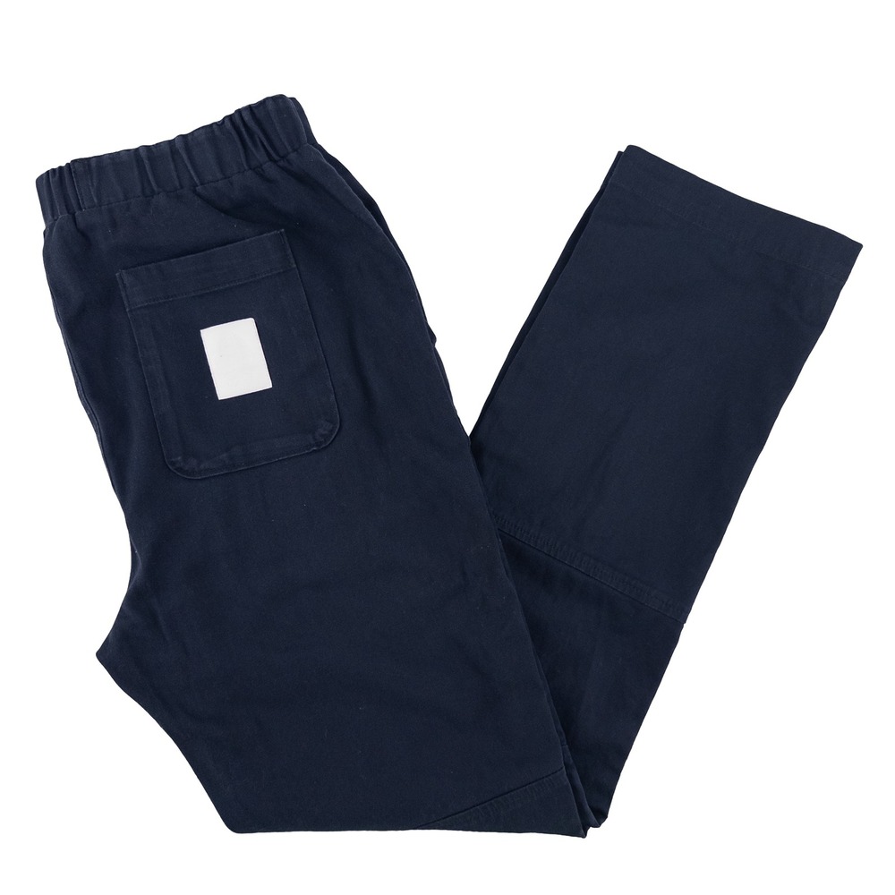 Bearded Goat Mens M Pants Navy Blue Elastic Waist Stretch Twill Gorpcore Utility